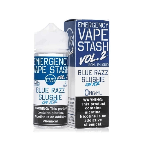 Emergency Vape Stash Juice Blue Razz Slushie on Ice 120ml Vape Juice - Emergency Vape Stash Vol. 2