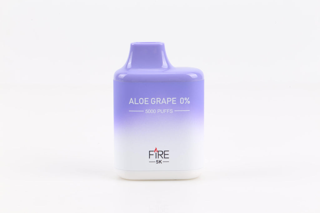 Fire Disposable Vape Aloe Grape Fire Float 5K 0% Nicotine Disposable Vape (0%, 5000 Puffs)