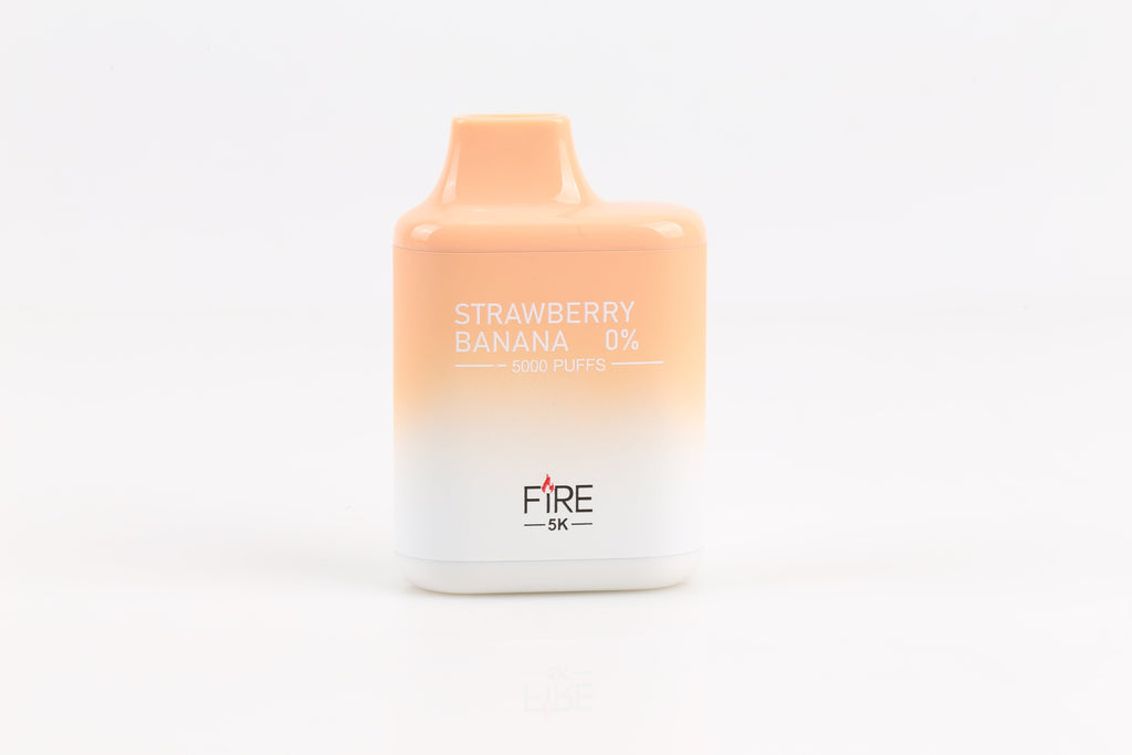 Fire Disposable Vape Strawberry Banana Fire Float 5K 0% Nicotine Disposable Vape (0%, 5000 Puffs)