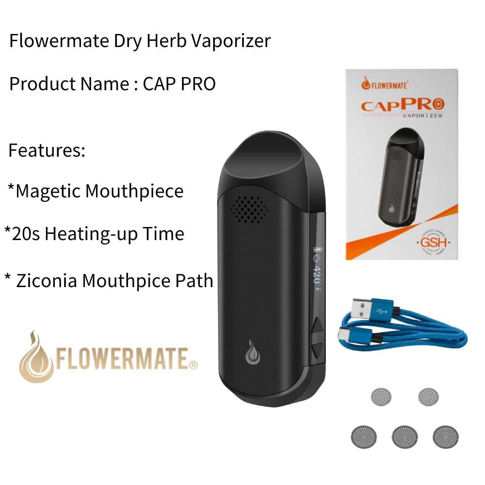 Flowermate Alternatives Flowermate Cap Pro Dry Herb Vaporizer