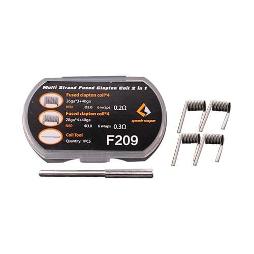 GeekVape Coils N80 Strand Fused Clapton Wire 2-in-1 (8pcs/6 wraps) Geekvape 2-in-1 Coil Sets - 8pcs