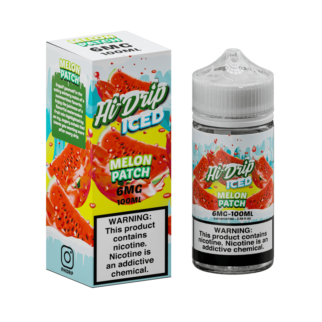 Hi-Drip Juice 6MG Hi-Drip Iced Melon Patch 100ml Vape Juice
