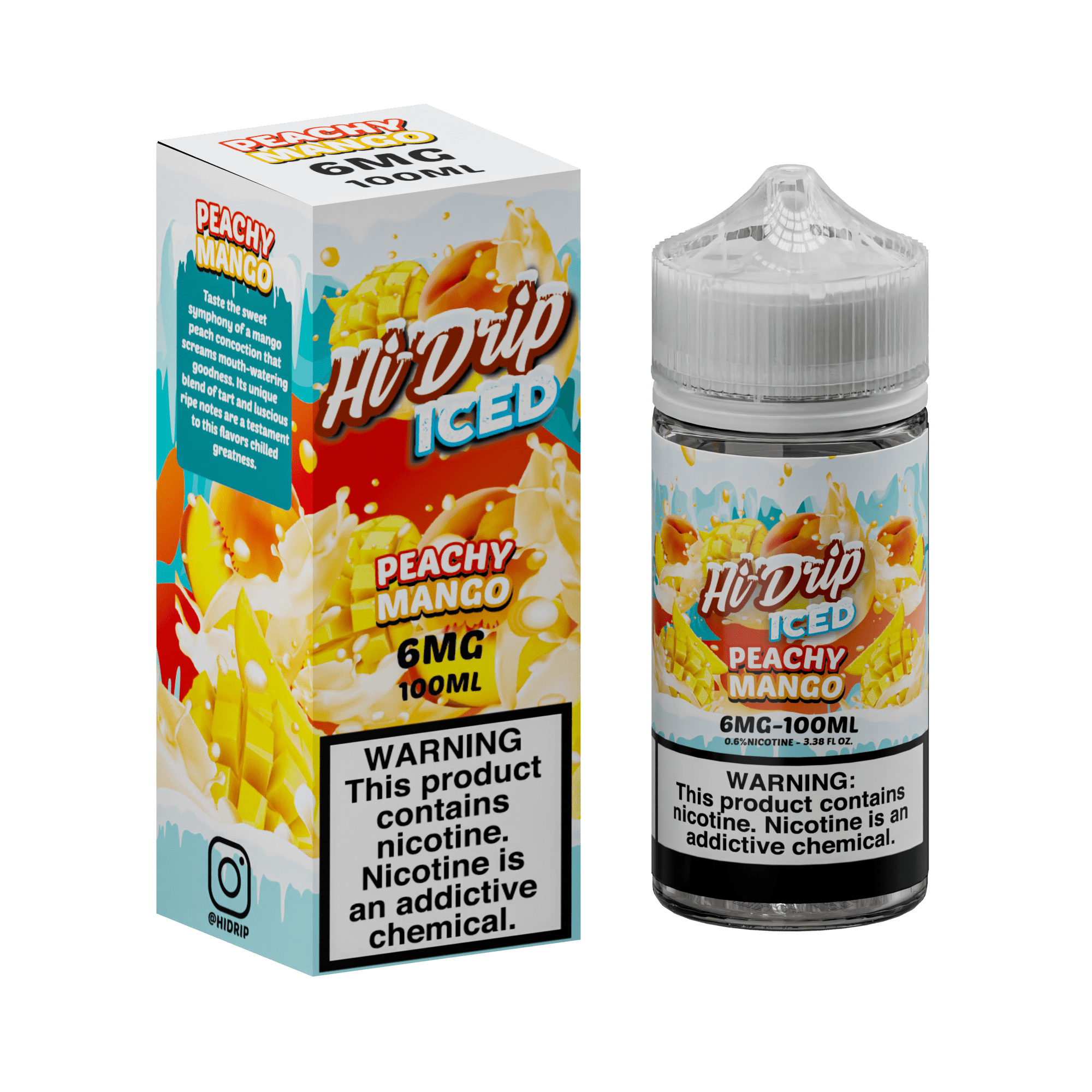 Hi-Drip Juice 6MG Hi-Drip Iced Peachy Mango 100ml Vape Juice
