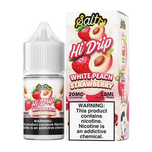Hi-Drip Juice Hi-Drip White Peach Strawberry 30ml Nic Salt Vape Juice