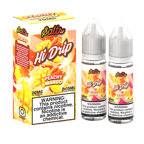 Hi-Drip Juice Peachy Mango 2x 15ml Nic Salt Vape Juice - Hi Drip