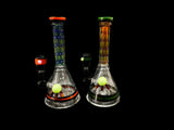 Himalayan Creation Alternatives 8.5" Fumed Handmade Glass Bong w/ Mini Showerhead Perc