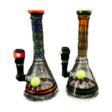 Himalayan Creation Alternatives 8.5" Fumed Handmade Glass Bong w/ Mini Showerhead Perc