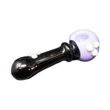 Himalayan Creation Alternatives Black & Purple Handmade Glass Spoon Pipe