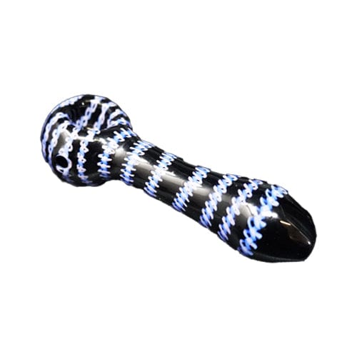 Himalayan Creation Alternatives Handmade Glass Hand Pipe w/ Stitching Accents