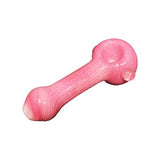 Himalayan Creation Alternatives Pink Stripes Pink Multi-Designed Handmade Glass Hand Pipe