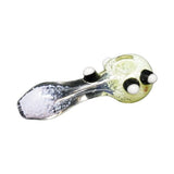 Himalayan Creation Alternatives Pink & White Handmade Glass Hand Pipe w/ Marble Accents