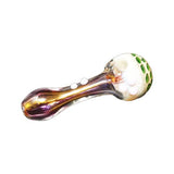 Himalayan Creation Alternatives Purple Fumed Handmade Glass Hand Pipe w/ Marble Accents