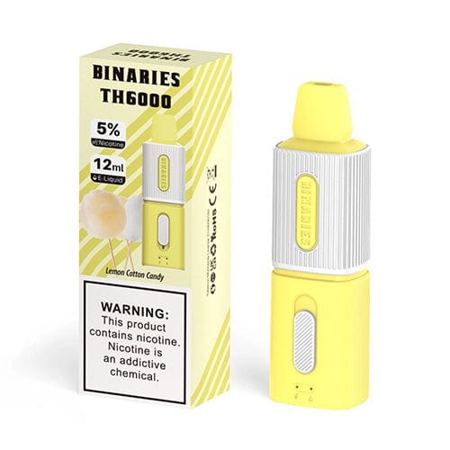 Horizon Disposable Vape Lemon Cotton Candy HorizonTech Binaries TH6000 Disposable Vape (5%, 6000 Puffs)