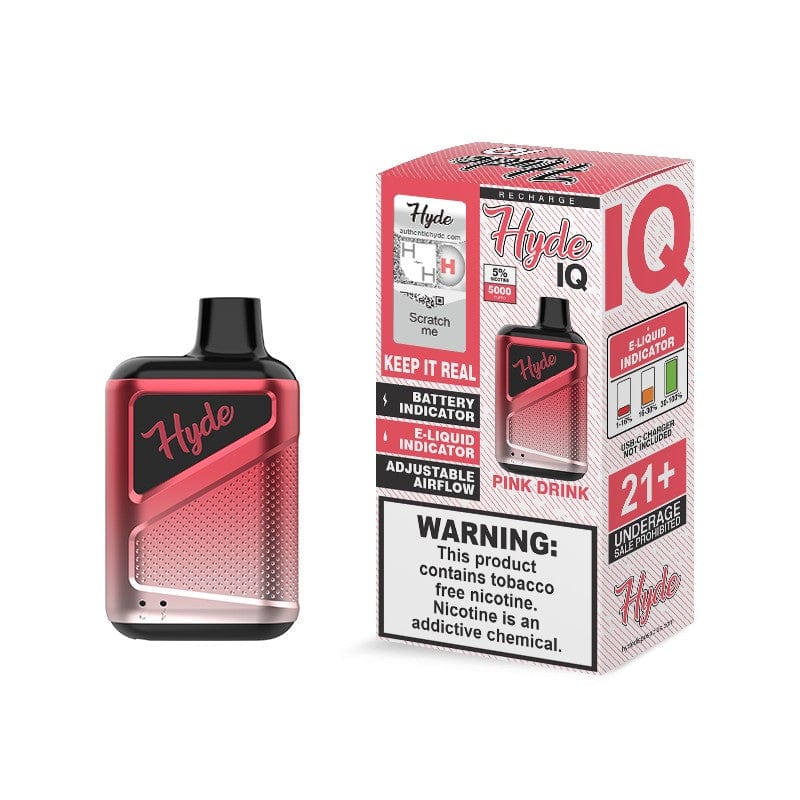 Hyde Disposable Vape Pink Drink Hyde IQ Recharge Disposable Vape (5%, 5000 Puffs)