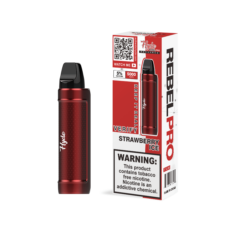 Hyde Disposable Vape Strawberry Ice Hyde Rebel PRO Recharge Disposable Vape (5%, 5000 Puffs)