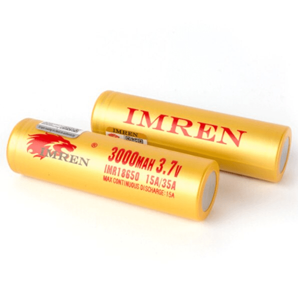 IMREN Batteries IMREN 18650 3000mAh 15A/35A Battery (2pcs)