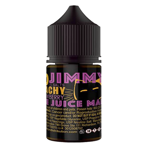 Jimmy the Juice Man Juice Peachy Strawberry 30ml Synthetic Nic Salt Vape Juice - Jimmy the Juice Man Salts
