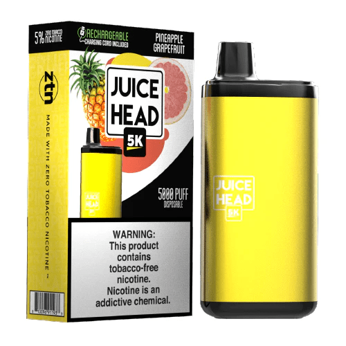 Juice Head Disposable Vape Pineapple Grapefruit Juice Head 5K Disposable Vape (5%, 5000 Puffs)