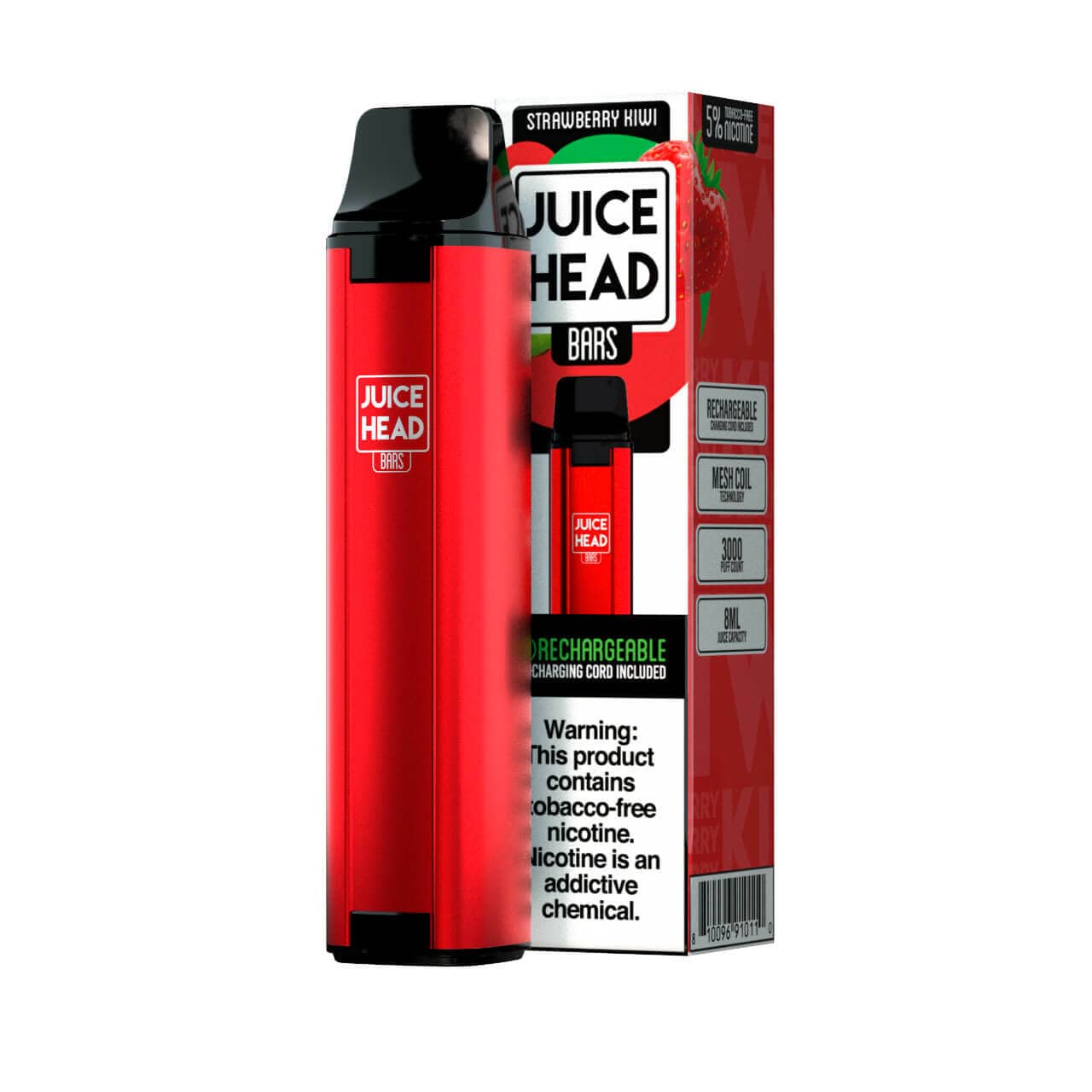 Juice Head Disposable Vape Strawberry Kiwi Juice Head Bars Disposable Vape (5%, 3000 Puffs)
