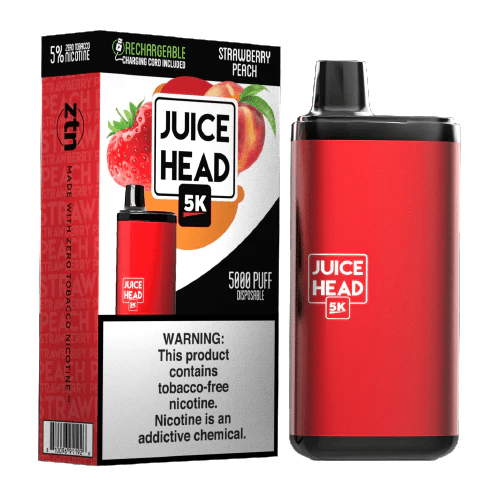 Juice Head Disposable Vape Strawberry Peach Juice Head 5K Disposable Vape (5%, 5000 Puffs)
