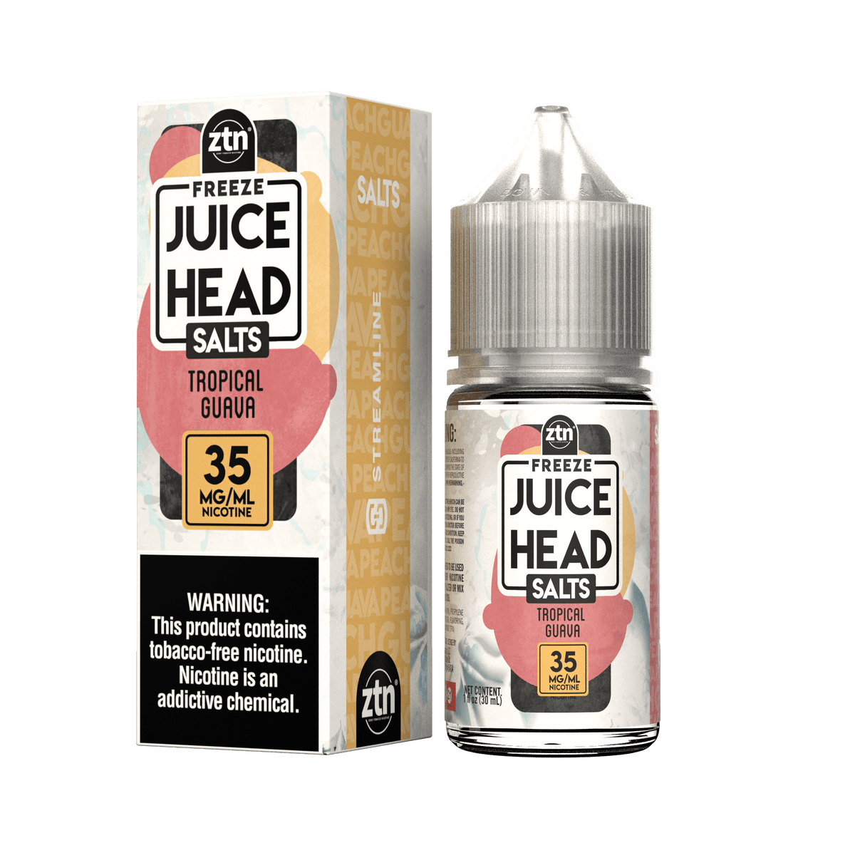 Juice Head Juice 35MG Tropical Guava Freeze 30ml ZTN Nic Salt Vape Juice - Juice Head