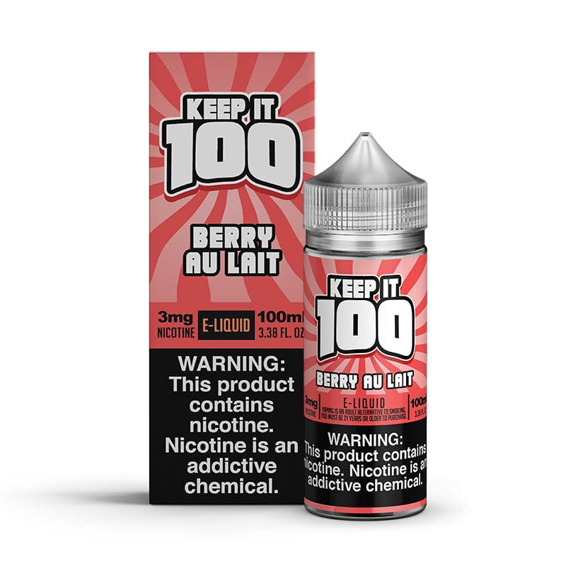 Keep It 100 Juice Berry Au Lait 100ml Vape Juice - Keep it 100