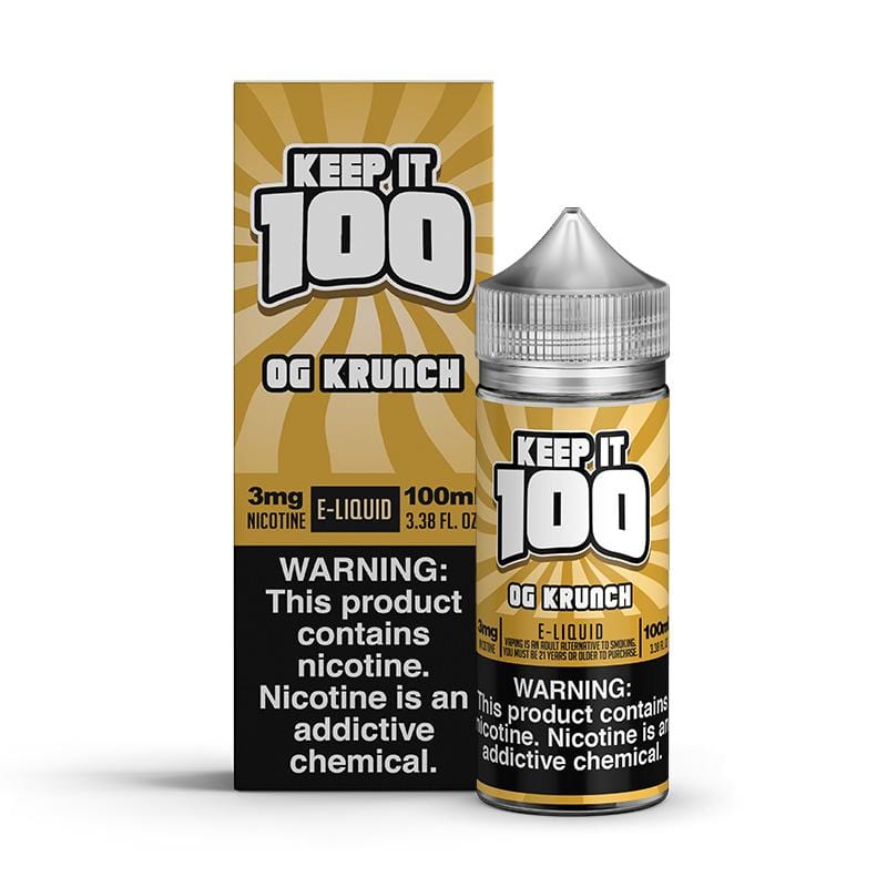 Keep It 100 Juice Krunch 100ml Synthetic Nicotine Vape Juice - Keep It 100