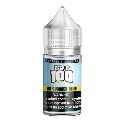 Keep It 100 Juice OG Summer Blue 30ml Synthetic Nicotine Nic Salt Vape Juice - Keep It 100