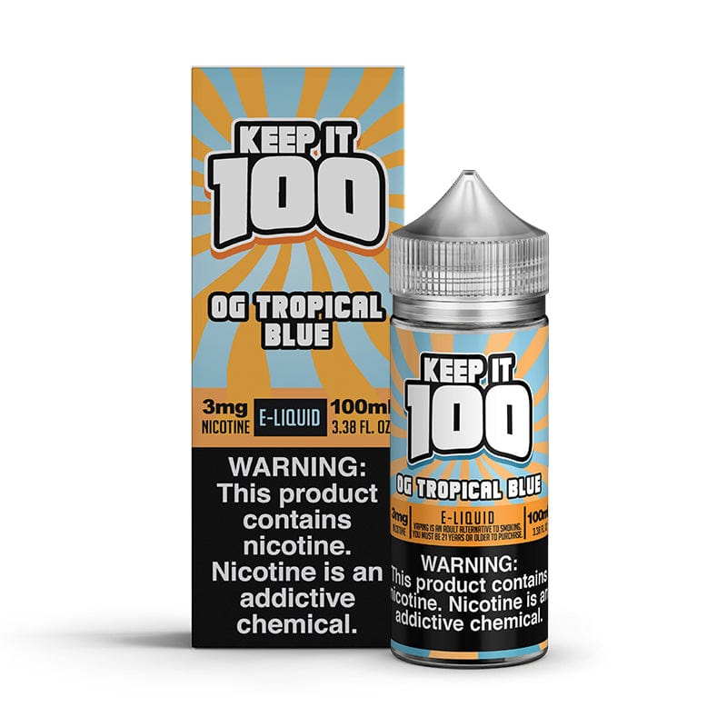 Keep It 100 Juice OG Tropical Blue 100ml Vape Juice - Keep it 100
