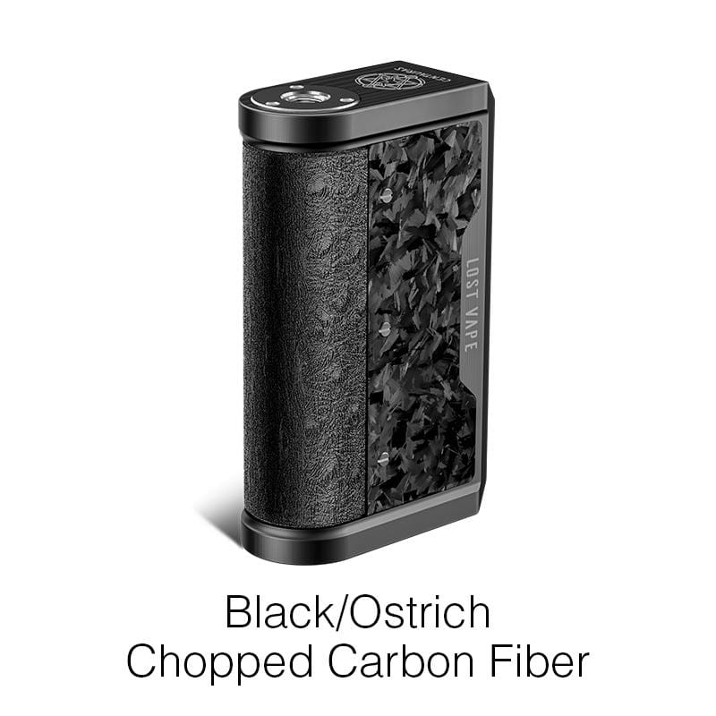Lost Vape Mods Black/Ostrich - Chopped Carbon Fiber Lost Vape CENTAURUS DNA250C