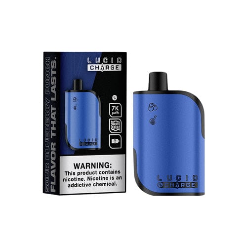 Lucid Air Disposable Vape Sour Blueberry Punch Lucid Charge Disposable Vape (5%, 7000 Puffs)