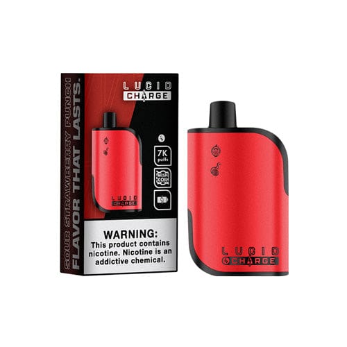 Lucid Air Disposable Vape Sour Strawberry Punch Lucid Charge Disposable Vape (5%, 7000 Puffs)