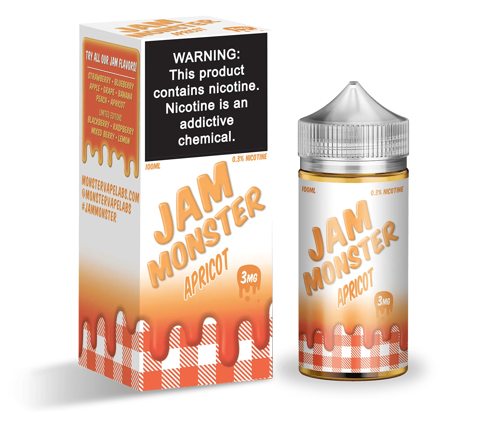 Monster Vape Labs Juice Apricot 100ml - Jam Monster