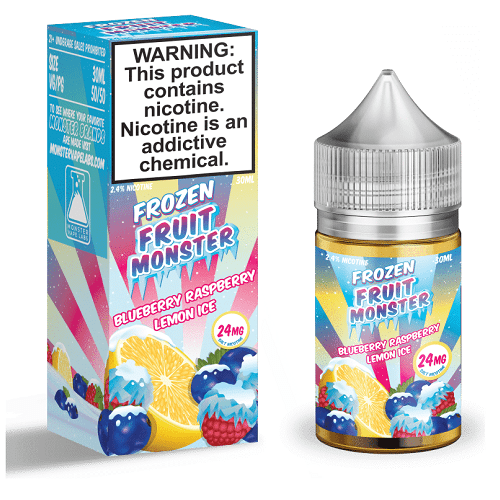 Monster Vape Labs Juice Blueberry Raspberry Lemon Ice 30ml Nic Salt Vape Juice - Frozen Fruit Monster