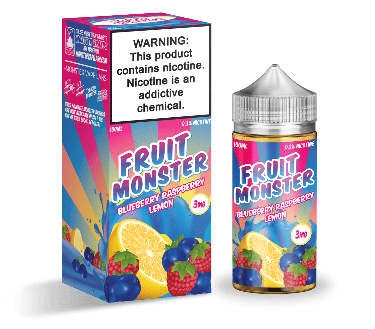 Monster Vape Labs Juice Fruit Monster Blueberry Raspberry Lemon 100ml Vape Juice