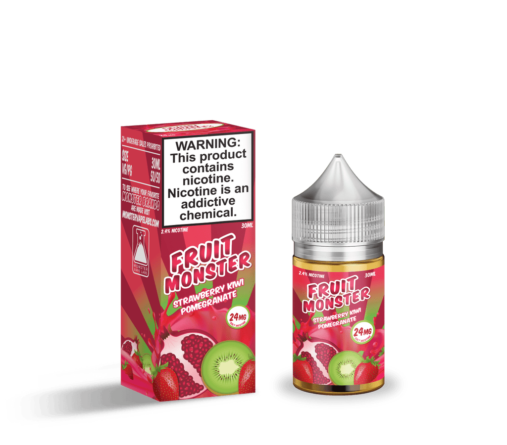 Monster Vape Labs Juice Fruit Monster Salts Strawberry Kiwi Pomegranate 30ml Nic Salt Vape Juice