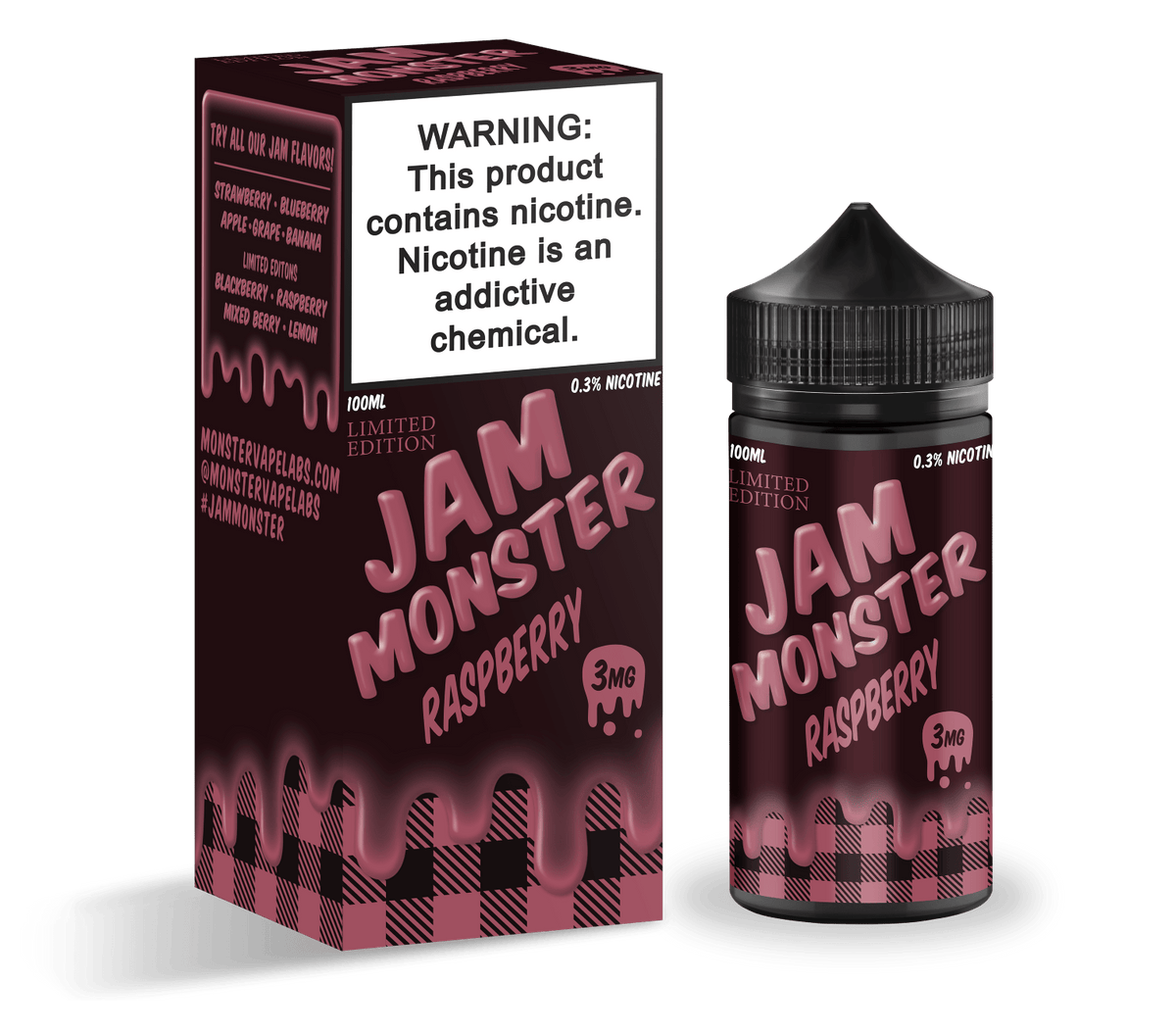 Monster Vape Labs Juice Jam Monster Raspberry 100ml Vape Juice