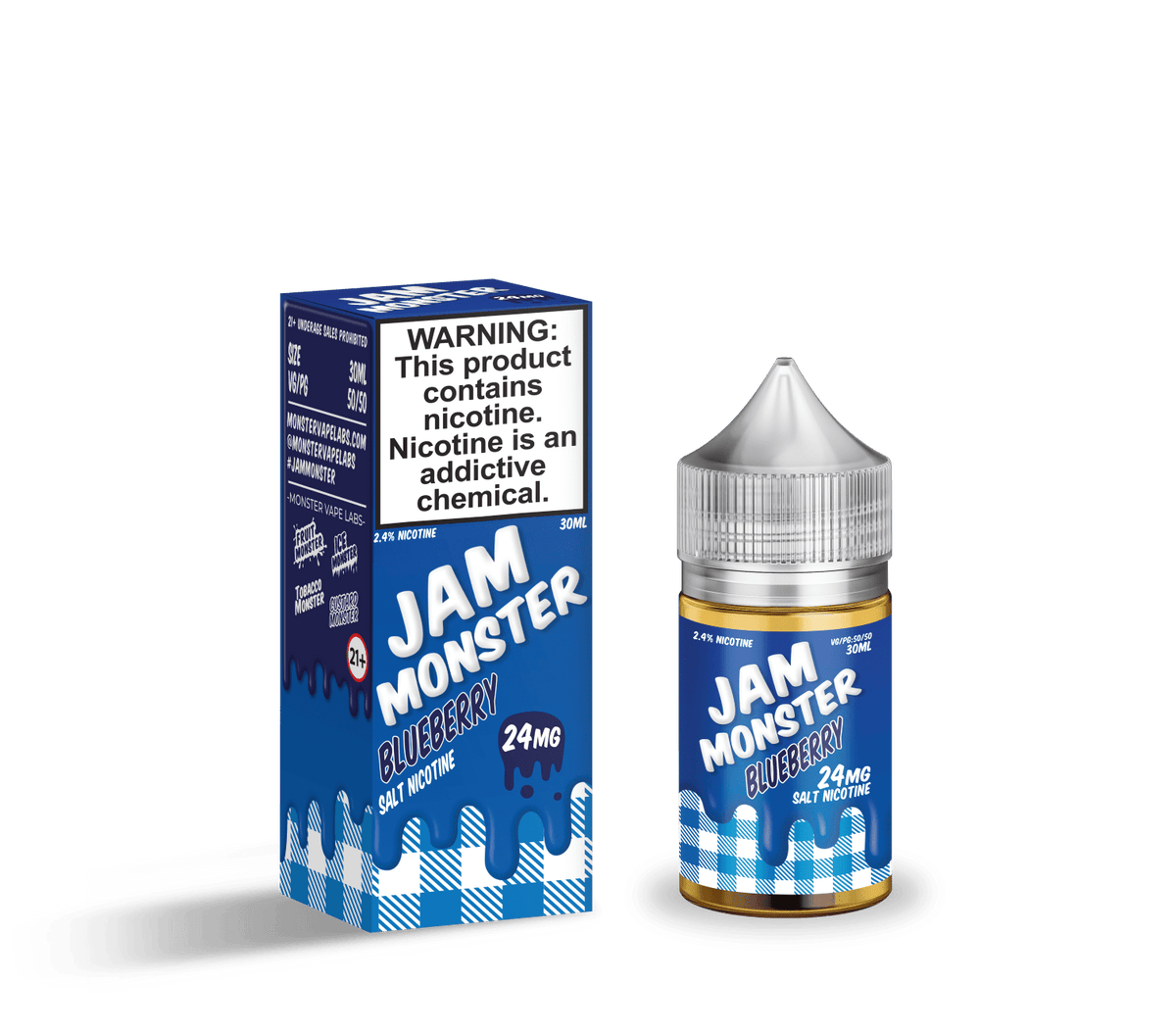 Monster Vape Labs Juice Jam Monster Salts Blueberry 30ml Nic Salt Vape Juice