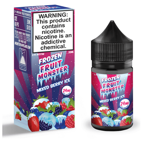 Monster Vape Labs Juice Mixed Berry Ice 30ml Nic Salt Vape Juice - Frozen Fruit Monster