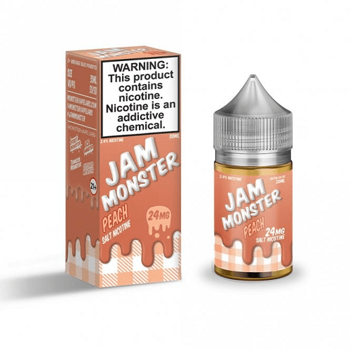 Monster Vape Labs Juice Peach 30ml Nic Salt Vape Juice - Jam Monster