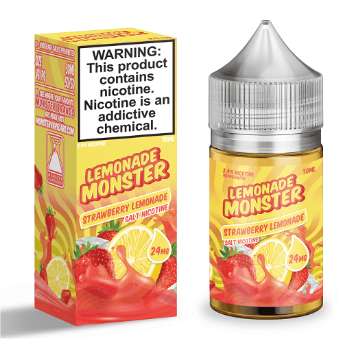 Monster Vape Labs Juice Strawberry Lemonade 30ml Nic Salt Vape Juice - Lemonade Monster