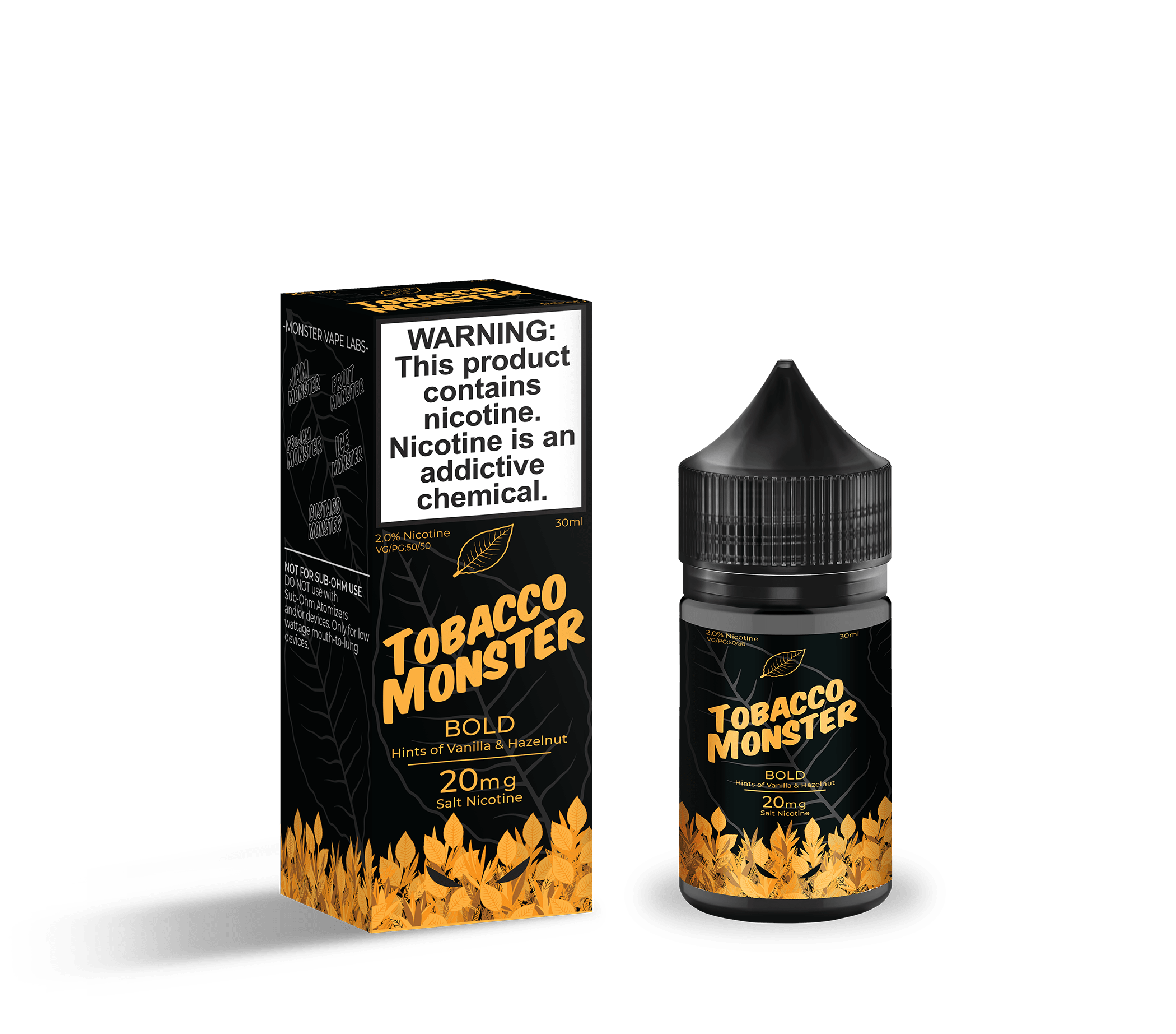 Monster Vape Labs Juice Tobacco Monster Salt Bold 30ml Nic Salt Vape Juice