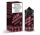 Monster Vape Labs ZERO MG 0MG Jam Monster Raspberry 100ml Vape Juice - 0mg