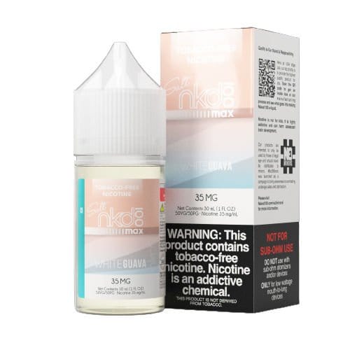 Naked 100 Juice NKD 100 MAX Salts White Guava Ice 30ml Nic Salt Vape Juice (TF)