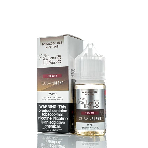 Naked 100 Juice NKD 100 Salts Tobacco Cuban Blend 30ml Nic Salt Vape Juice (TF)