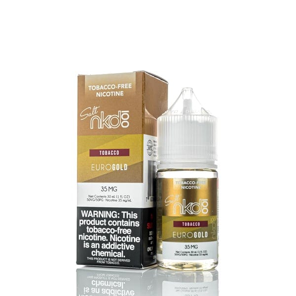 Naked 100 Juice NKD 100 Salts Tobacco Euro Gold 30ml Nic Salt Vape Juice (TF)