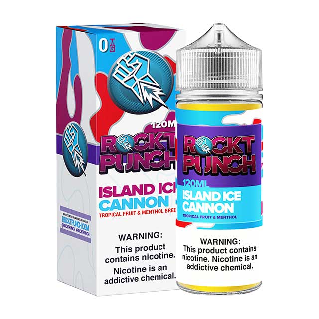 Okami Juice Rockt Punch Island Ice Cannon 120ml Vape Juice