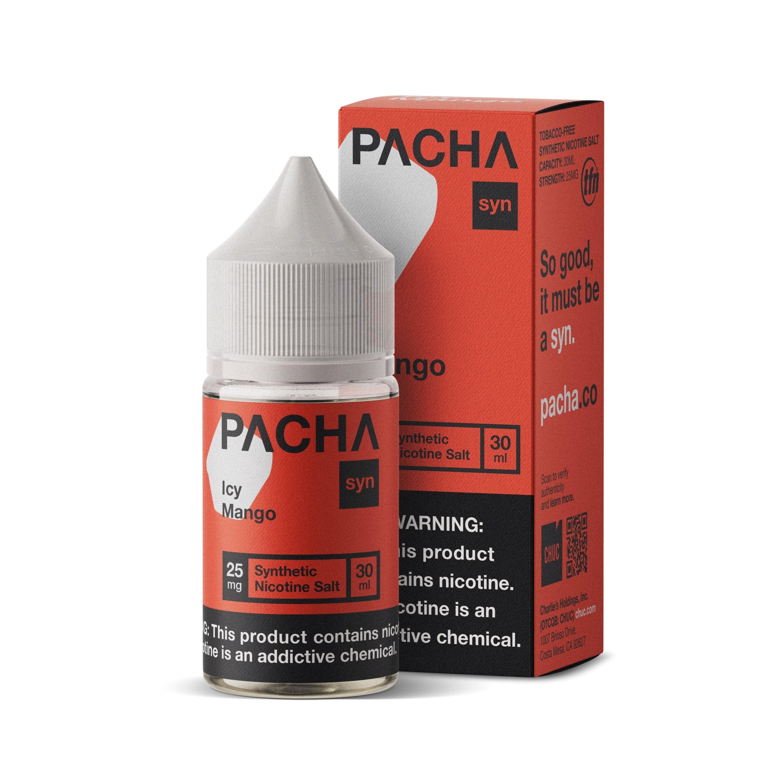 Pachamama Juice Pacha Syn Icy Mango 30ml Nic Salt Vape Juice - Pachamama
