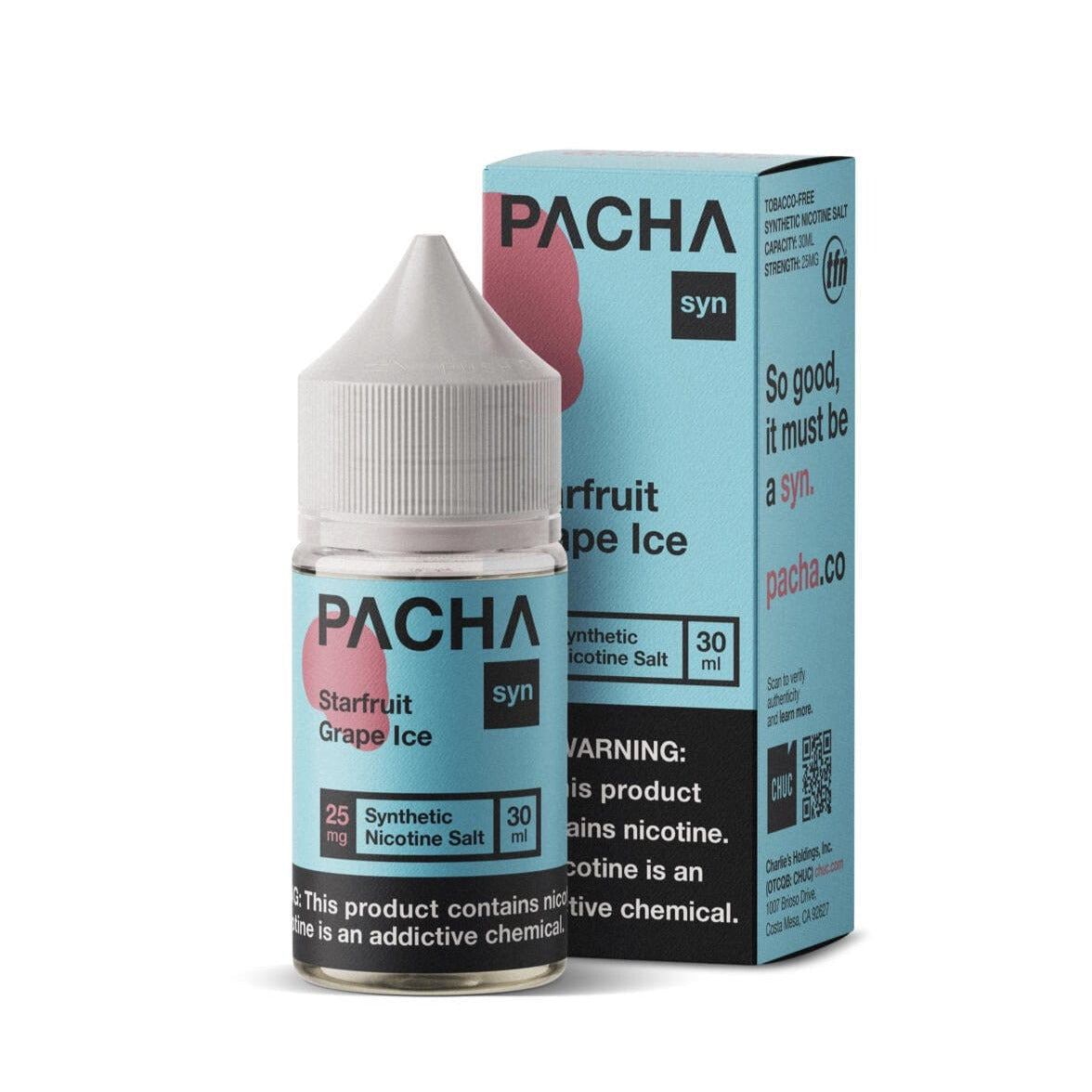 Pachamama Juice PACHA syn Starfruit Grape Ice 30ml Nic Salt Vape Juice - Pachamama
