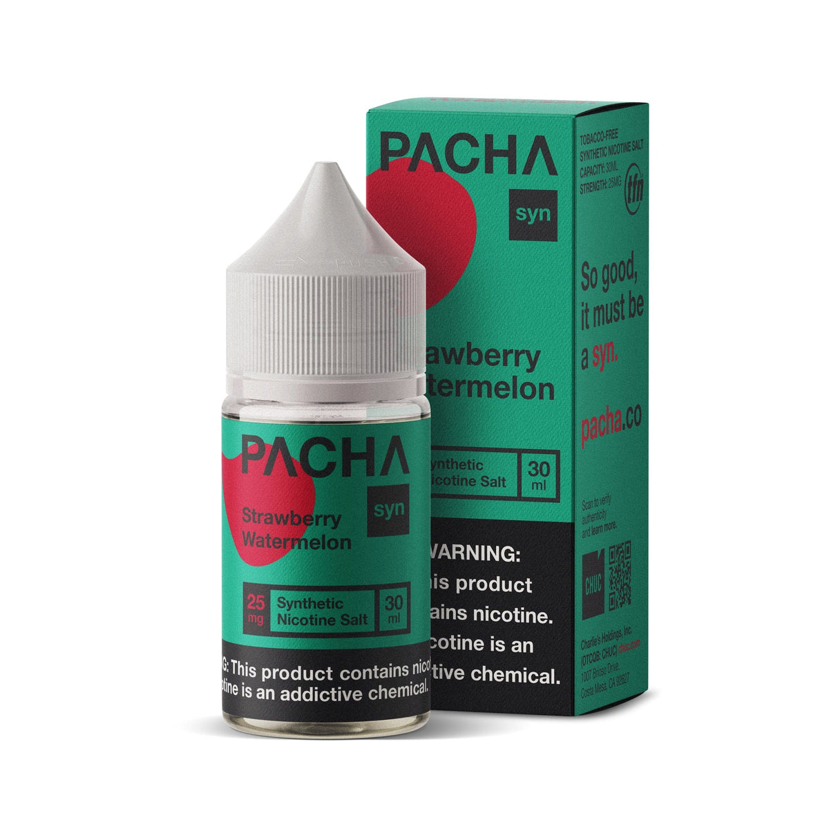 Pachamama Juice Pacha Syn Strawberry Watermelon 30ml Nic Salt Vape Juice
